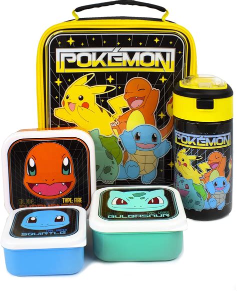 pokemon lunch bag and bottle